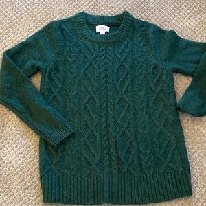 Croft & Barrow Deep Green Cable Knit Sweater